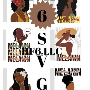 Melanin Reaching New Heights SVG, Svg stampabile, sfondo trasparente, donne nere, eccellenza, caduta, sei ragazze magiche, belle, cricut, audaci