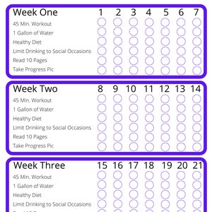 75 Soft Challenge/ Fitness Challenge/ Printable/ Instant Download/ Purple Option 2