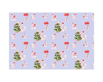Christmas Magical Unicorn Gift Wrap Papers