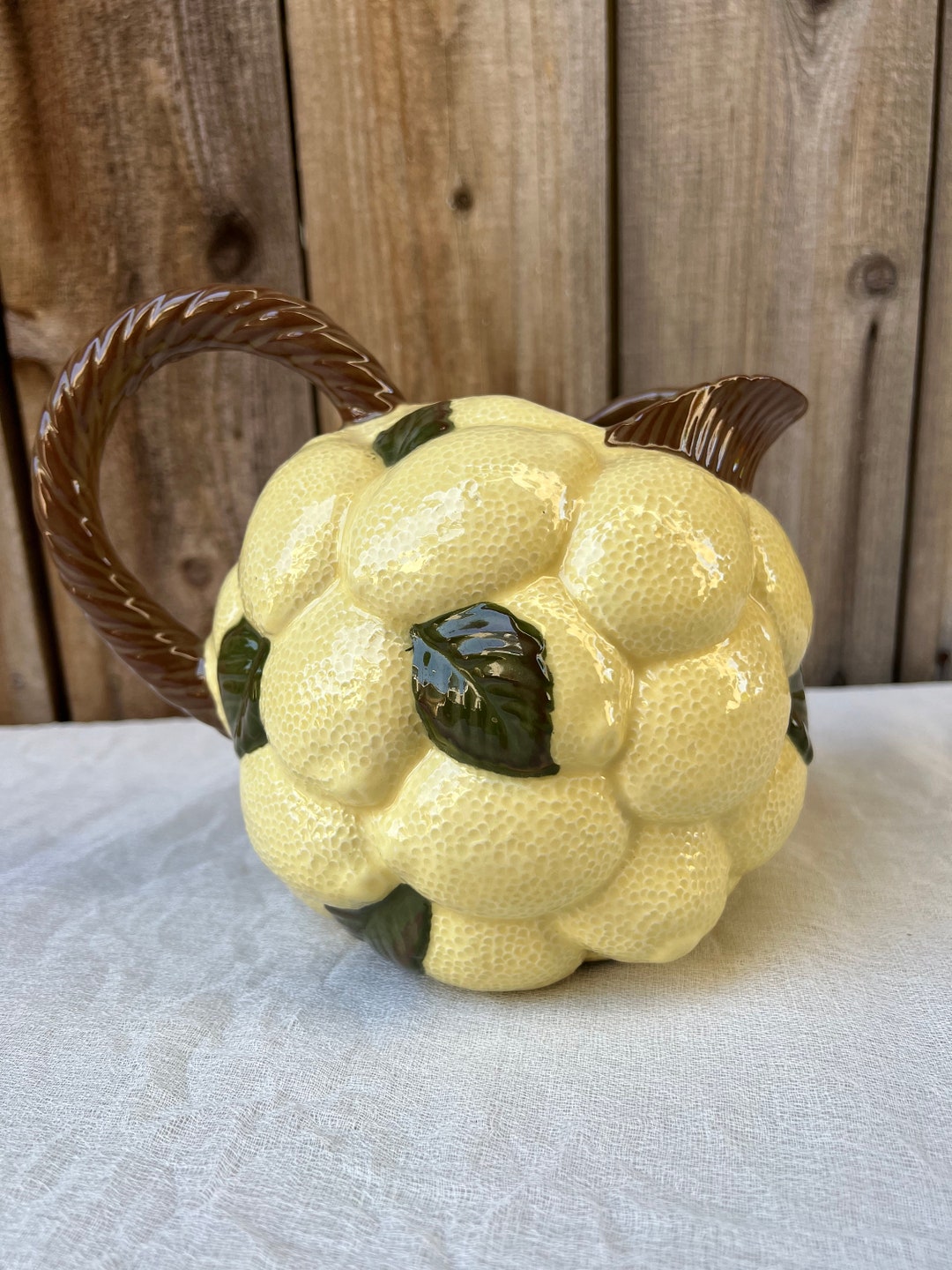 Vintage Lemon Pitcher Etsy