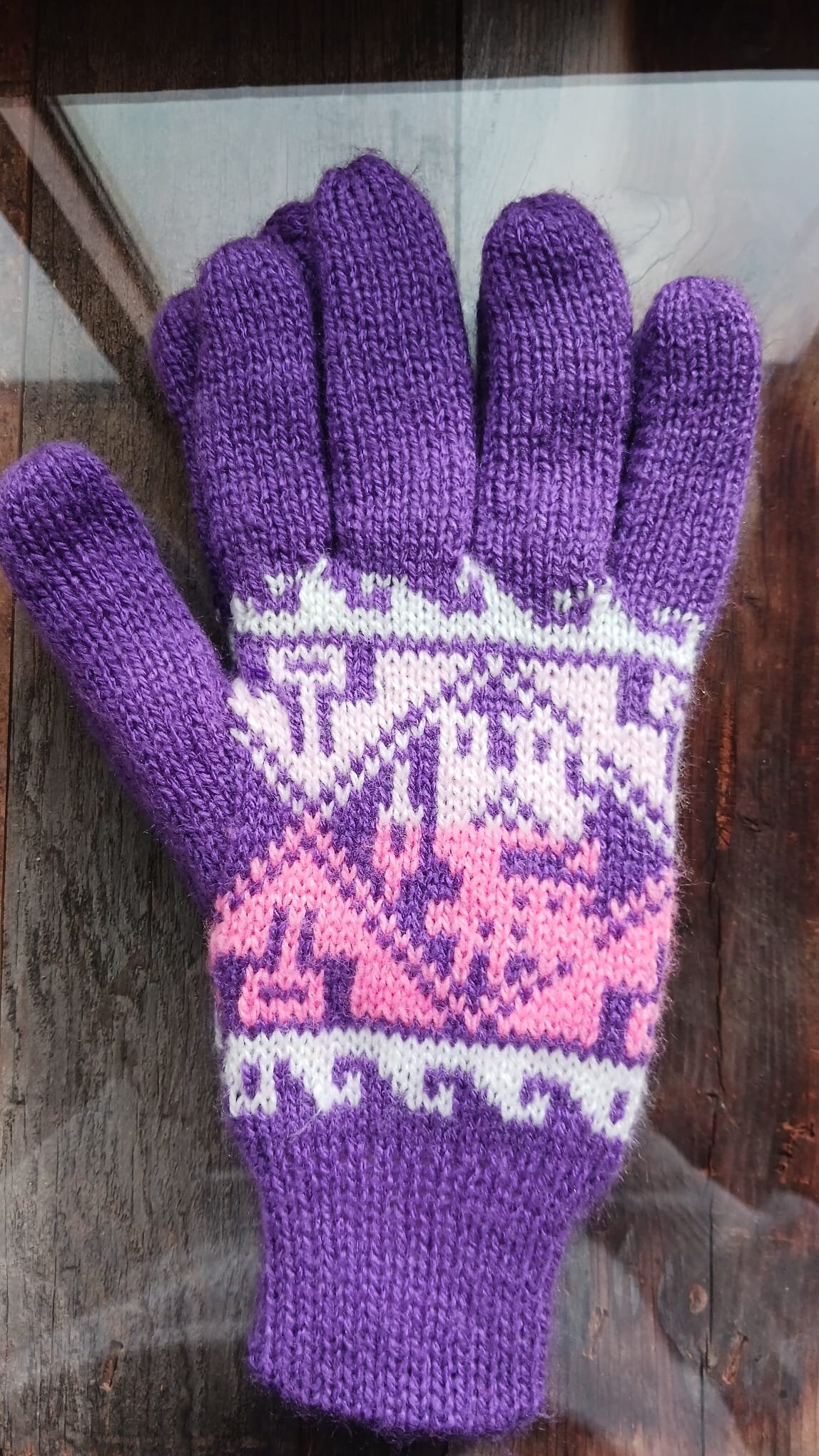 Double Layer Alpaca Gloves for Adults, Winter Thick Gloves, Men Gloves