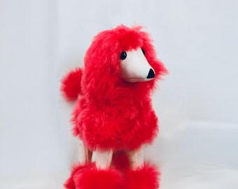 Alpaka Pudel Stofftier | Handgemachtes Plüschtier | Pudel Liebhaber Geschenk