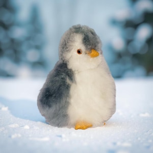 Alpaca Fur Baby Penguin Stuffed Animal | Ultra Soft Plush Toy | Easter Gift | Baby Shower | Birthday | Christmas | 2 Sizes | Multiple Colors