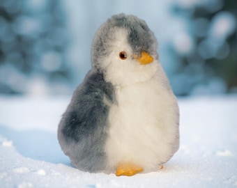 手作りベビーアルパカペンギンぬいぐるみ、ペルー産ファー - Etsy 日本