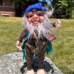 Troll/Duende/Elfe/Cadeau de protection/Ooak FantasyArt Doll/gif pour collectionneur de trolls/êtres magiques/Figurines de nain de jardin/gardien de troll gobelin maison