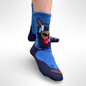 Alpaca Hiking Socks: Inca Llama Design, Thermal Trekking Socks