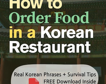 Zwroty używane w restauracjach koreańskich premium – PDF + audio
