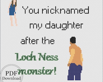 Loch Ness Monster | Twilight Cross Stitch PDF (Digital Download)