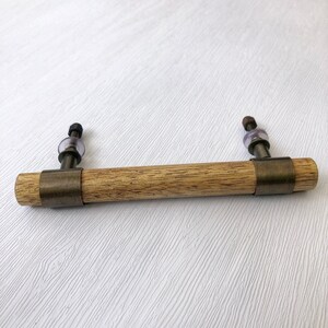 Mango Wood Handle| Wooden Handles and Pulls| Wood and brass| Natural Handles