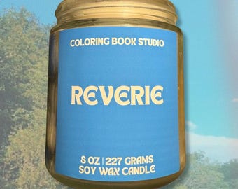 Vela de cera de soja Reverie, aroma a sándalo, 8 oz