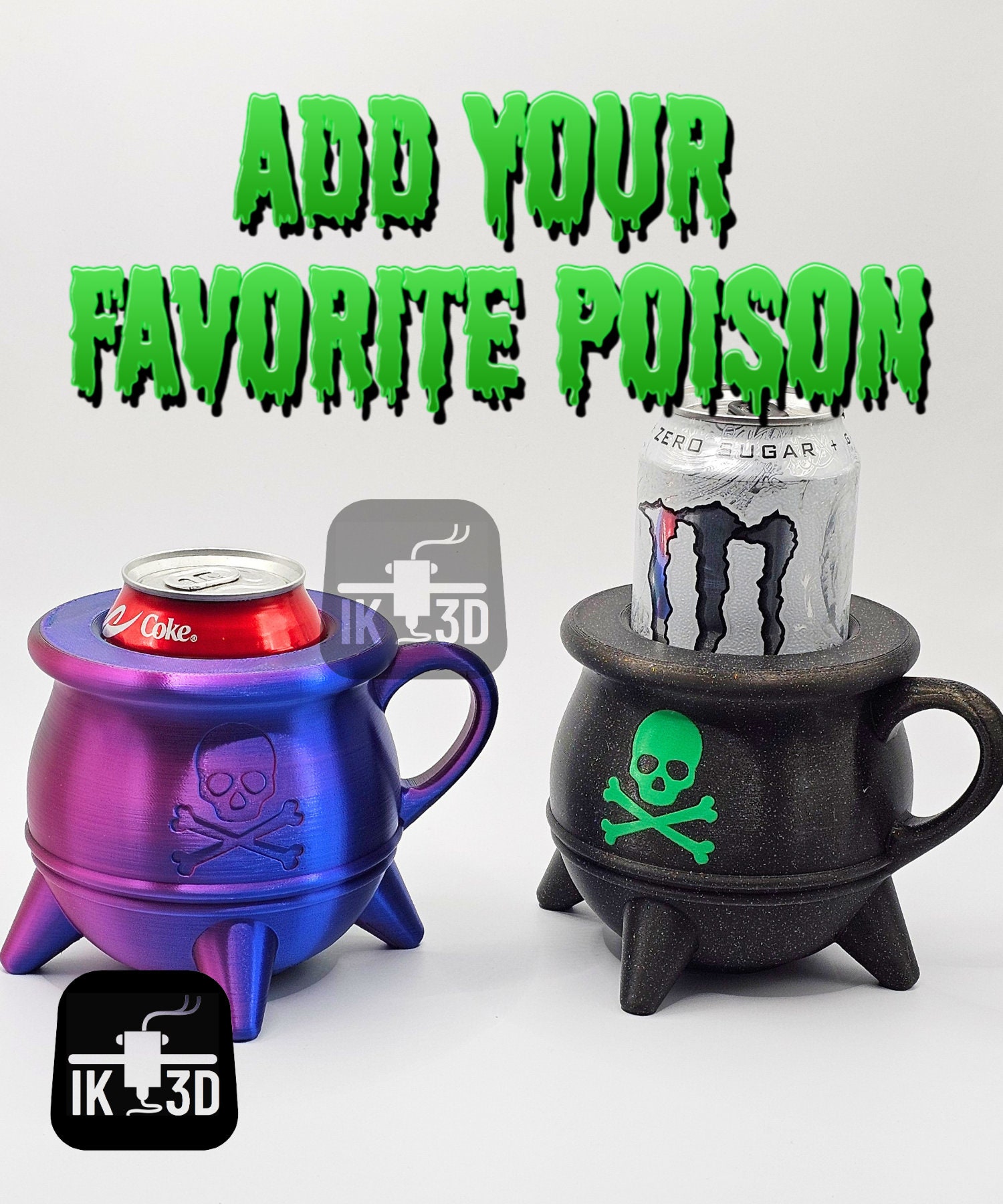 3D Printed Cauldron Can Holder - Etsy