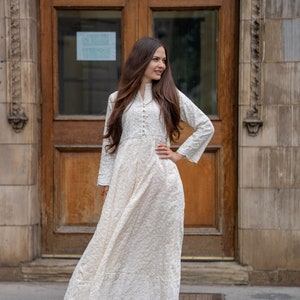 White Dress Long Sleeve Etsy UK