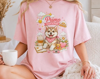 Camiseta personalizada para perros con nombre, camiseta personalizada con retrato de mascota, regalo adorable para amantes de los perros, camiseta personalizada para cachorros, camiseta conmemorativa para mascotas, regalo para mamás perrunas