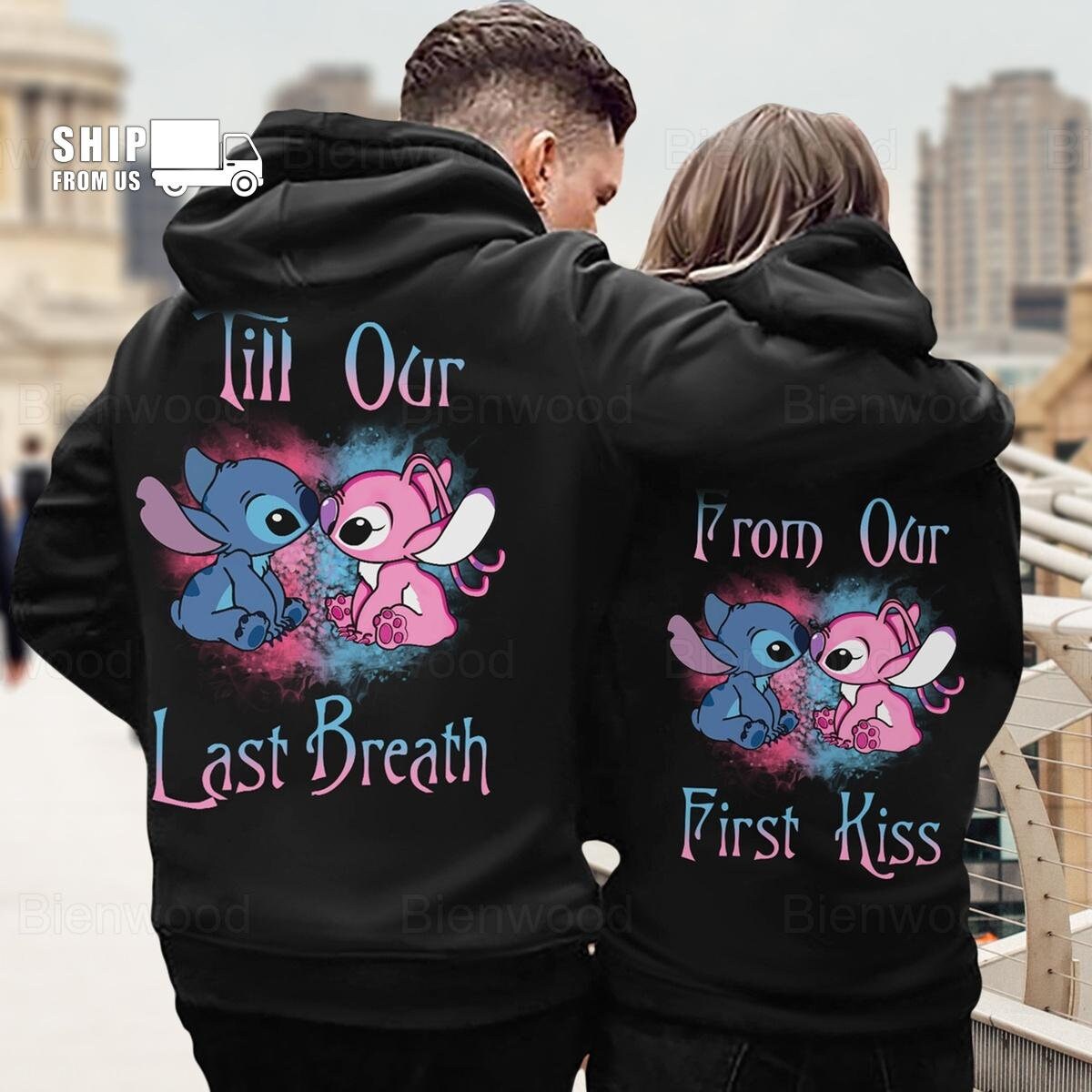 Pull Couple Stitch Cute - Couples Amoureux