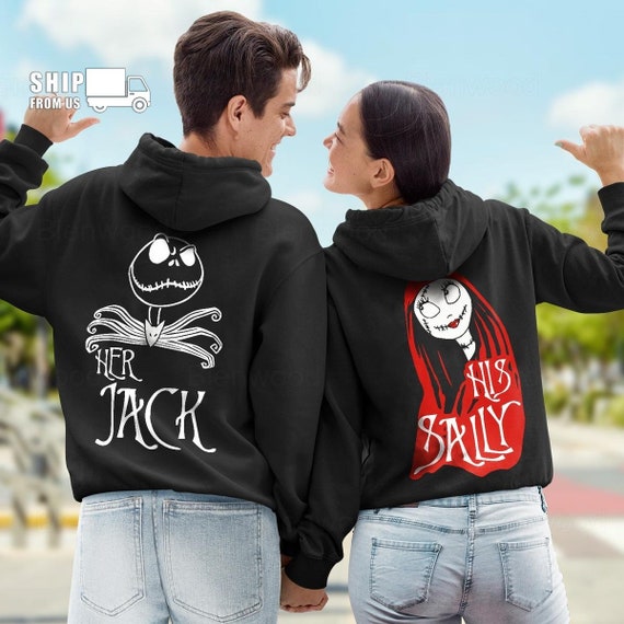 Halloween Jack and Sally Couple Hoodies Jack and Sally Couple - Etsy