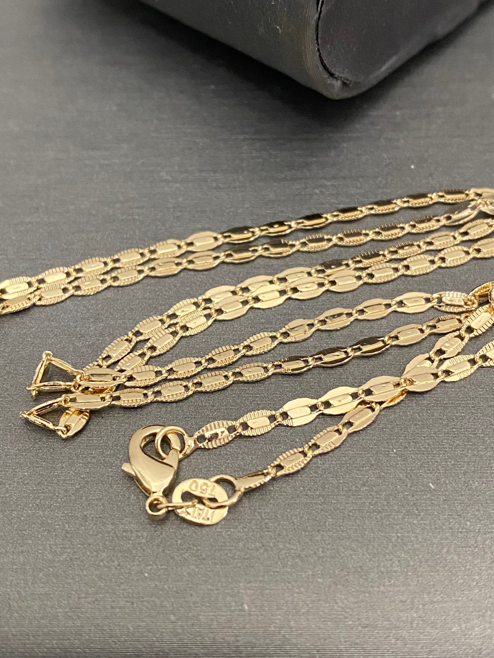 14K Gold Plater Valentino Chain - Etsy