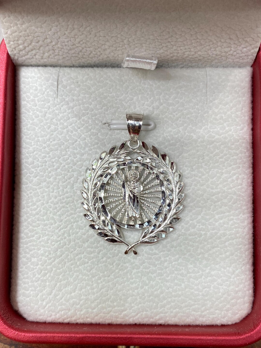 925 Sterling Silver St Jude Pendant - Etsy