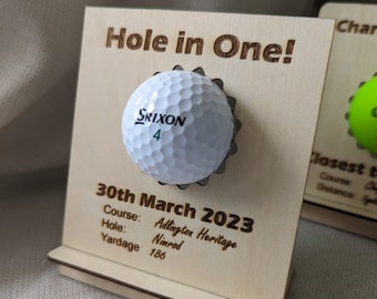 Golf Ball Display Gift For Golf Fans Fathers Day Present Golf Awards Golf Achievements