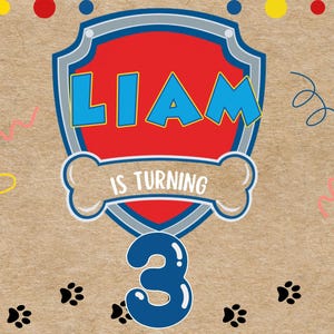 Paw Patrol Birthday Banner