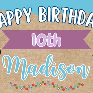 Lilo & Stitch Birthday Banner