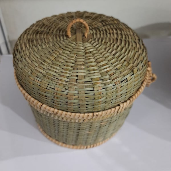 Bamboo Basket Wall Decor Etsy
