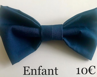 Men's navy blue boy bow tie/ Father-son bow tie/ceremony knot jw knot