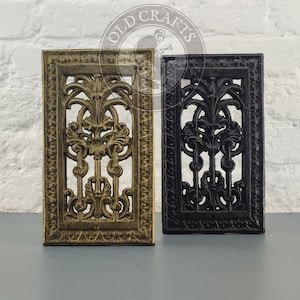 6&#39;&#39;x10&#39;&#39; Antique Gold Vent Cover, Cast Iron Ventilation Grille, Air Return Grille, Vent Grille, Wall Vent, Wall Vent Cove, Air Return Cover