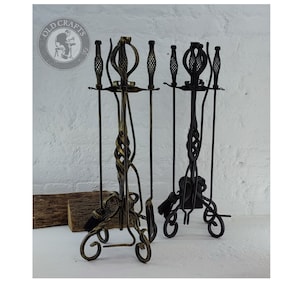 Free Standing Fireplace Set, Fireplace Set, Fireplace Poker, Fireplace Tongs, Shovel, Broom, Wrought Iron Fireplace Poker, Fireplace Tools