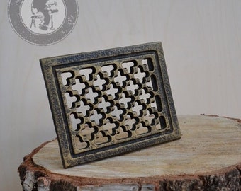 6''x4.7'' Antique Gold Vent Grille, Cast Iron Ventilation Grille, Air Return Grilles, Vent Grille, Vent Plate Cover, Grille, 6 Colors, Air