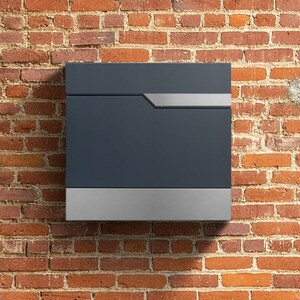 Anthracite Modern Letterbox Mailbox, Minimalist Mailbox, Wall Mounted Mailbox, Fence Mailbox, New House Gift, Home Gift, Modern House, Gift
