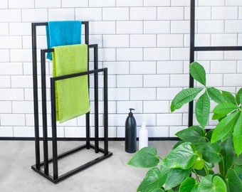 Handtuchhalter stehend Badezimmer Aufhänger, Loft Handtuchhalter für Badezimmer, freistehendes Badezimmer hängen für Handtücher, Minimalist, Badezimmerausstattung