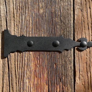 Cast Iron Hand Forged Barn Door Hardware, Decorative Faux Hinges, Dummy Hinge, Fake Hinges, Bracket for Barn Doors, Farmhouse Gates, Arrow