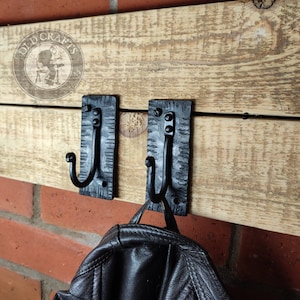 Blacksmith forged coat hooks hook, Wall mounted iron hook, Nail hooks, Black hook, Wrought iron hooks, Coat hook, Towels Hanger, Decorative