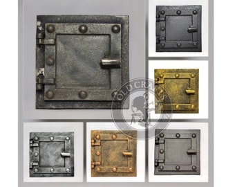 Small Cast Iron Premium Fireplace Door, Cast iron Oven Door, Inspection Door, Cast Iron Antique Smokehouse Door, Ash Pan Door, 5.75''x5.75''