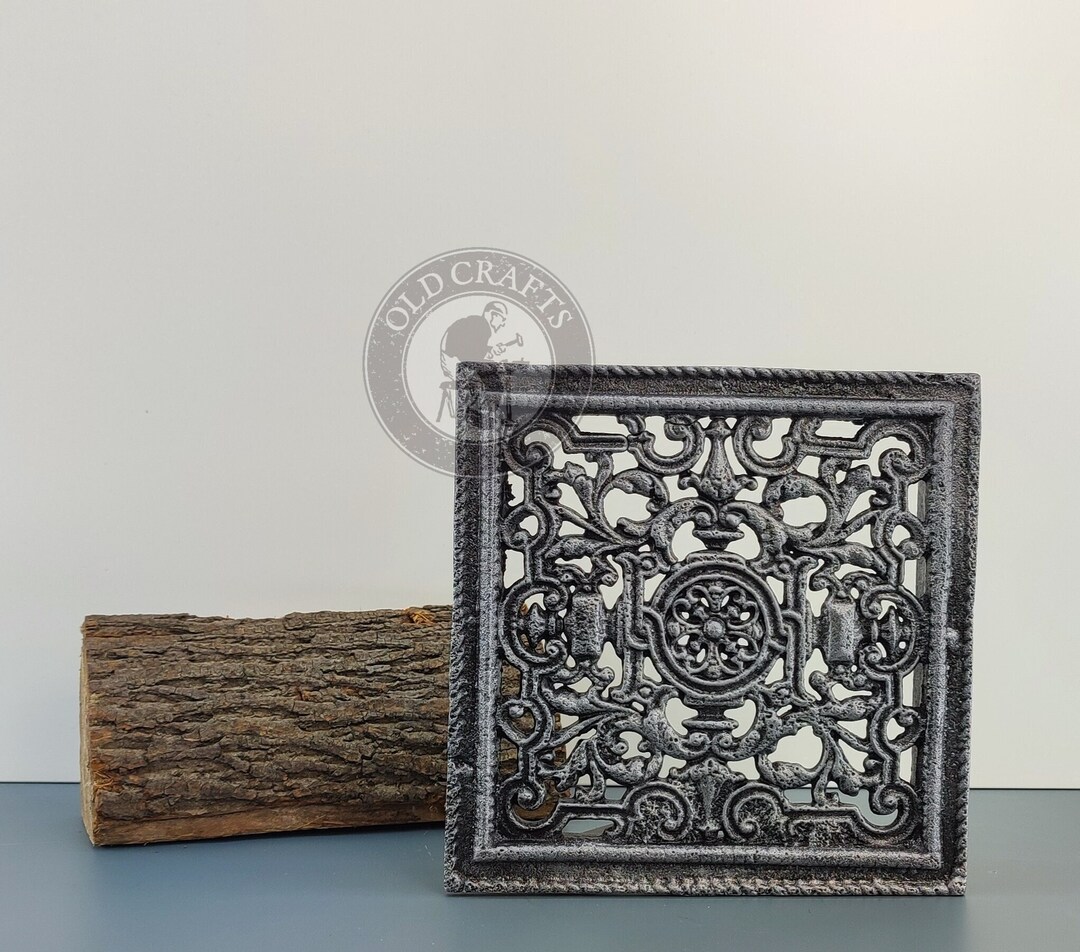 Square Rustic Wall Vent Cover, Cast Iron Vent Cover, Air Return Cover ...