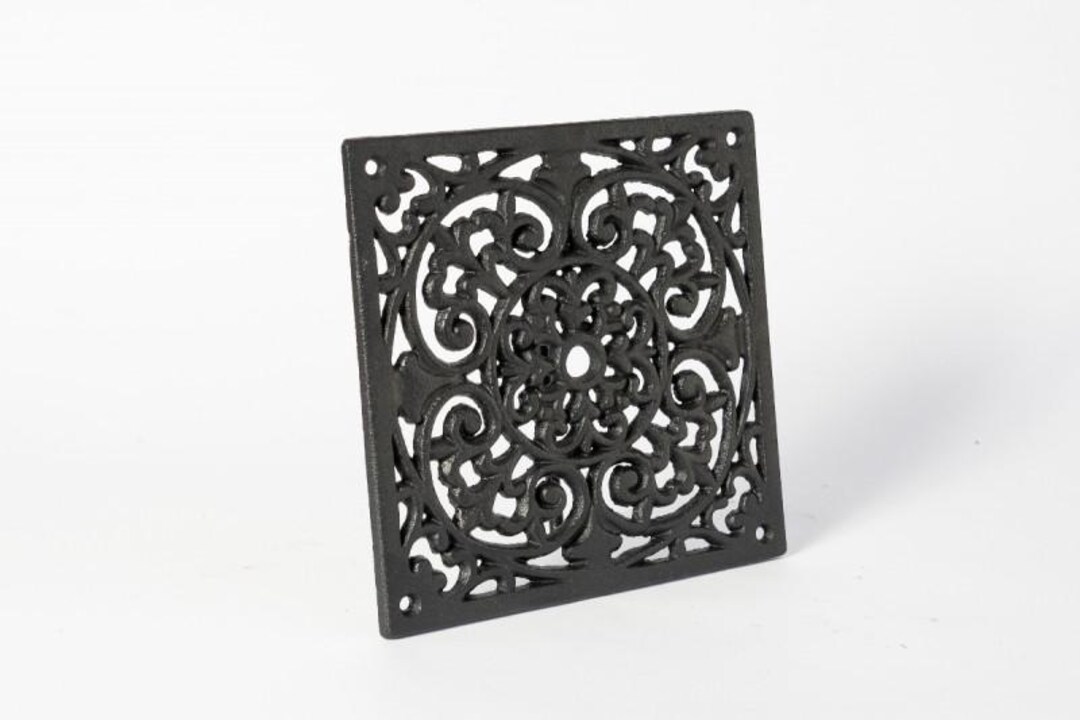 Black Rustic Vent Cover, Rustic 8.8x8.8'' Vent Grid, Metal Square Vent ...