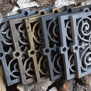 Colorful Cast Iron Vent Covers, Cast Iron Square Vent Cover, Rustic Ventilation Cover, Vent Plate Cover, Kitchen Vent Cover, Gold Vent Cover