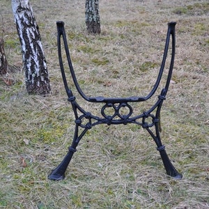 24.4in Pair of Cast Iron Table Ends, Rustic Table Bases, Iron Furniture, Table Hardware, Custom Tables, Metal Table Legs, Table Base, Table