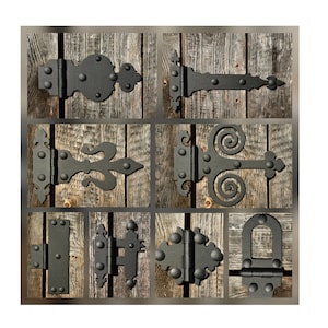 Hand Forged Decorative Hinge, Hinge for Barn Doors, Farmhouse Gates Hinges, Furniture Ornamental Hinges, Chest Hinges, Blacksmith Hinges DIY