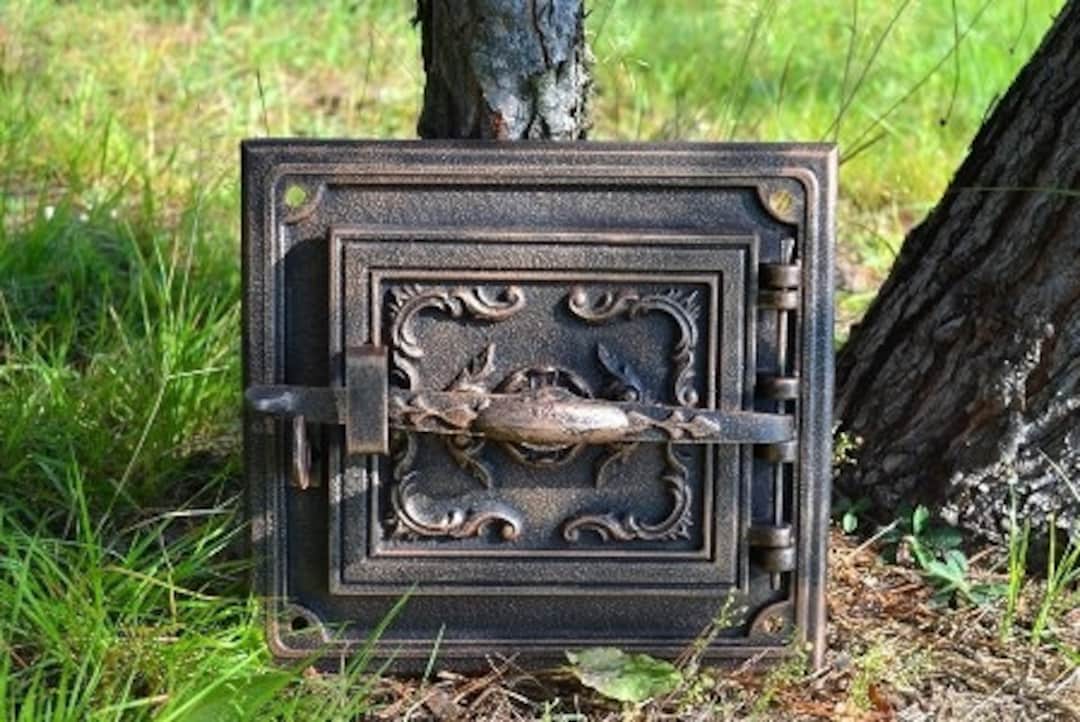 Cast Iron Chimney Inspection Door, Iron Stove Door, Cast