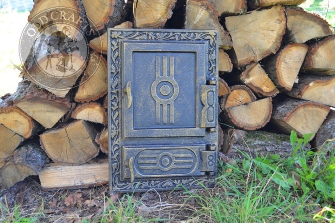Decorative Cast Iron Fire Door, Tiled Stove Door, Smokehouse Door With