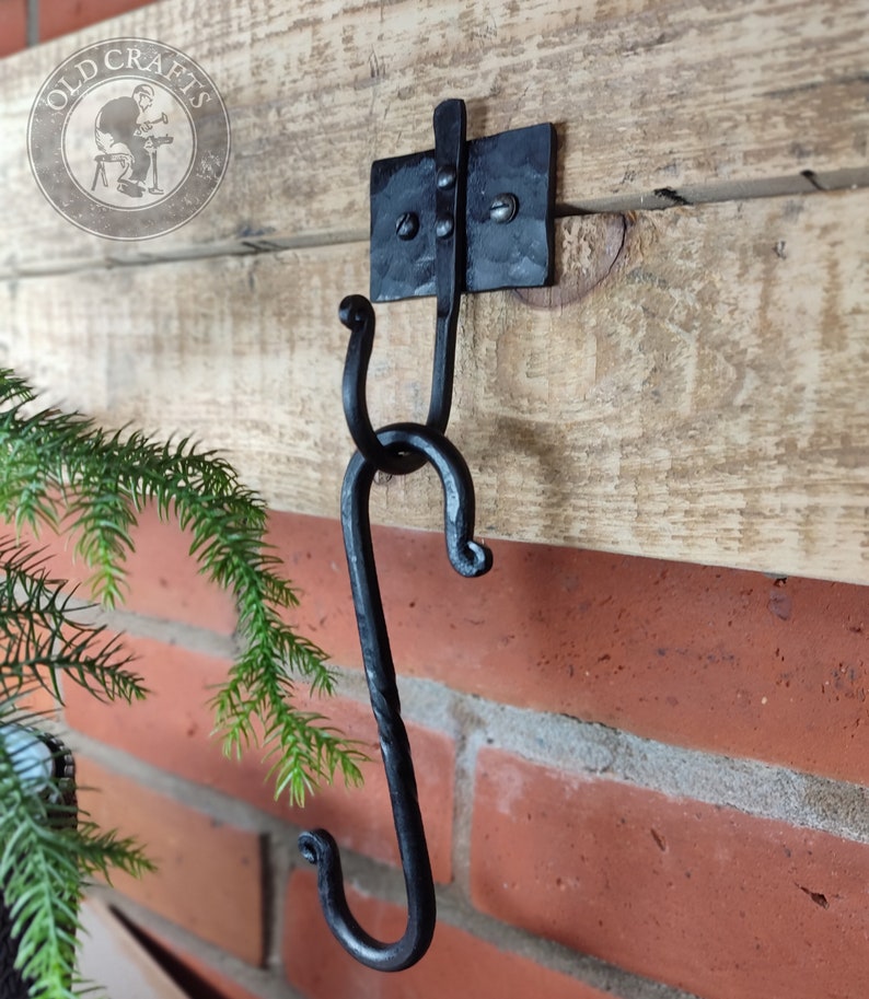 9 Long Twisted S Hook Nine Inch Long Hand S Hook Etsy