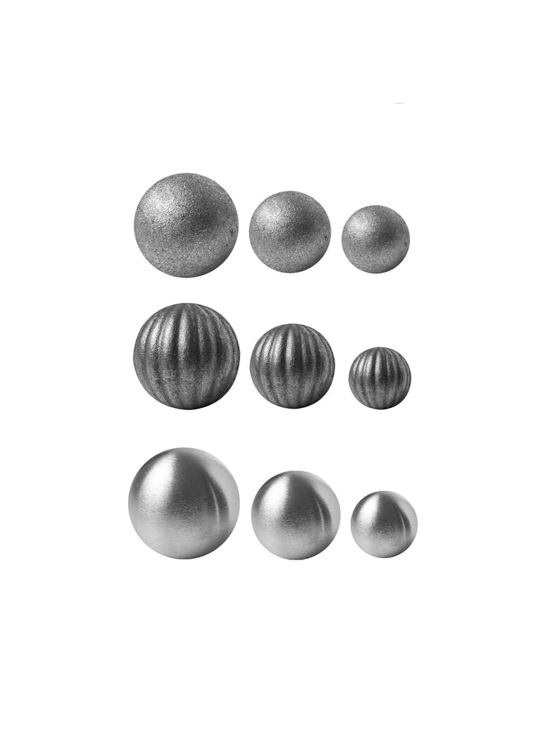 Cast Iron Metal Sphere Finial Cast Iron Decorative Gate Fence Etsy