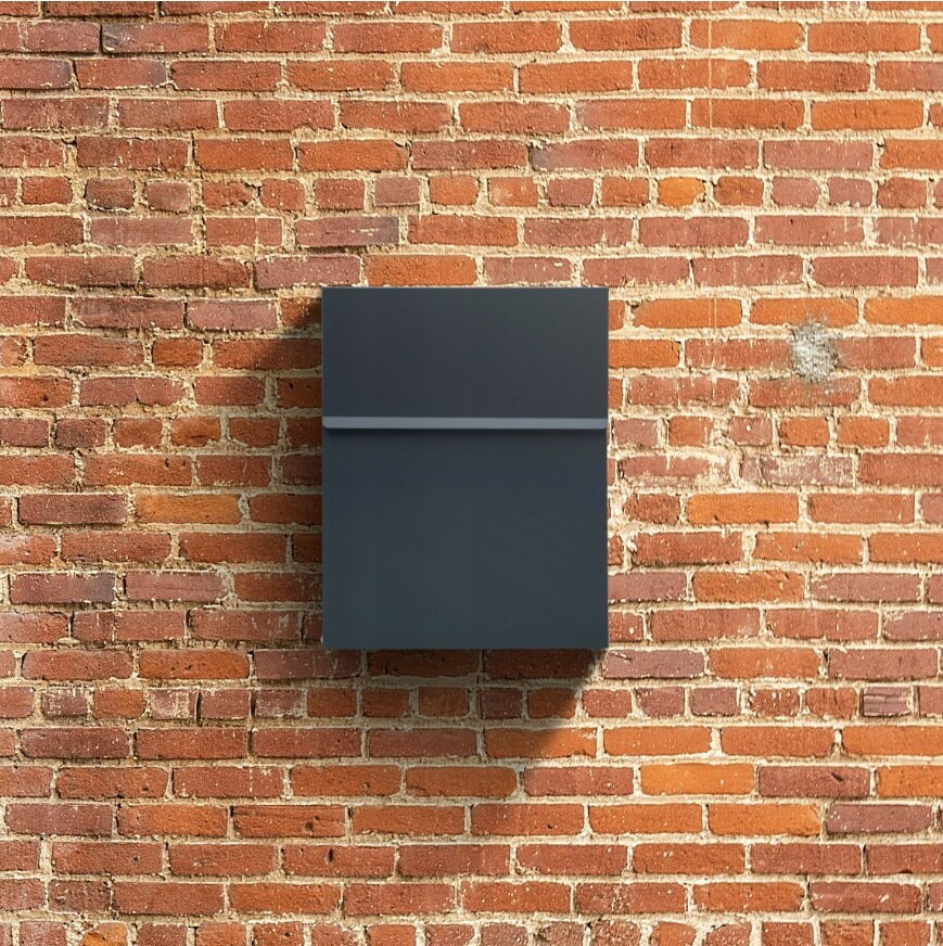 Buzon de correo moderno antracita buzon minimalista buzon de pared regalo minimalista regalo para casa nueva buzon de metal casa moderna Etsy Espana