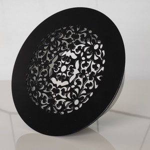 Black Round 3&#39;&#39; 4&#39;&#39; 5&#39;&#39; 6&#39;&#39; Vent Plate Cover, Recuperation Grating, Round Grille, Decorative Ventilation Grille, Air Return Grilles,for Home