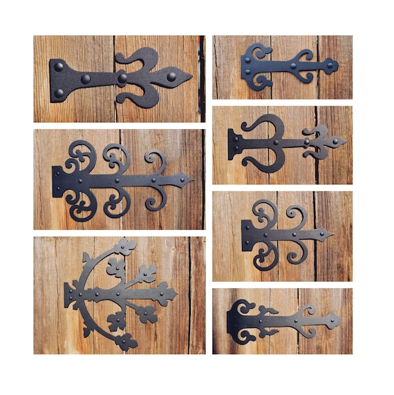 XL Hand Forged Dummy Hinge, Decorative Hinge, Faux Fake Hinge, Bracket for  Barn Doors, Farmhouse Gates, Faux Arrow Ding Hinges, Strap Hinge 