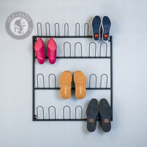 Hanging Metal Shoe Cabinet, Wall mounted shoe shelve, Shoe Rack, Schuhregal, Shoe Rack, Entryway Organization for shoes, Metal Shoe Rack