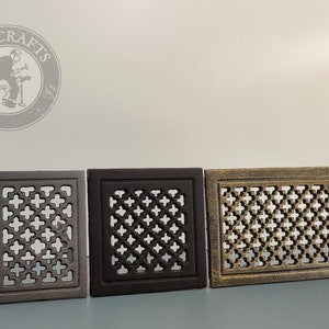 Classic Cast Iron Vent Cover - 3 Sizes, 6 Colors, Decorative Vent Cover, Vintage Style, Wall Vent Cover, Air Return Cover, Vent Grille, Air
