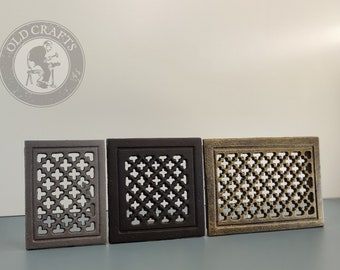 Klassische Gusseisen-Abzugshaube - 3 Größen, 6 Farben, dekorative Abzugshaube, Vintage-Stil, Wandabzugshaube, Luftrückführungsabdeckung, Abluftgitter, Luft