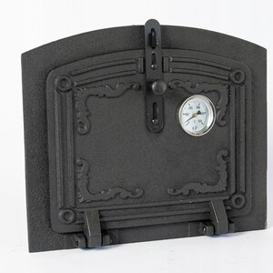 Black Cast Iron Oven Door, Arched Fireplace Door, Bread Oven Door, Fireplace Door, Fireplace Door, Smokehouse Door, Oven Door, BBQ Door